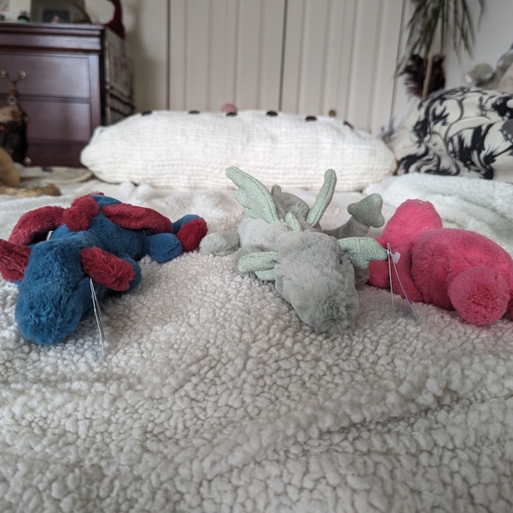 Jellycat Dexter and sage dragon - Picture 2 of 4